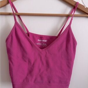 Garage Pink Crop Top